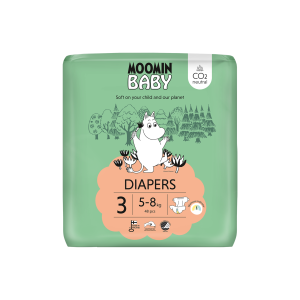 Moomin Baby Βρεφικές Πάνες Νο3 (5-8kg) 48τμχ