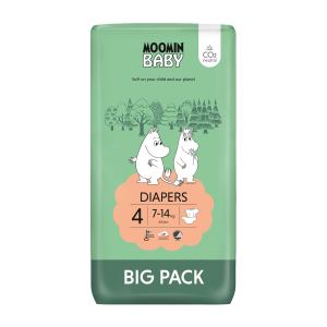 Moomin Baby Βρεφικές Πάνες Νο4 Big Pack (7-14kg) 63τμχ