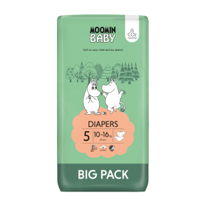 Moomin Baby Βρεφικές Πάνες Νο5 Big Pack (10-16kg) 60τμχ