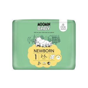 Moomin Baby Βρεφικές Πάνες για Νεογέννητο No1 (2-5kg) 25τμχ