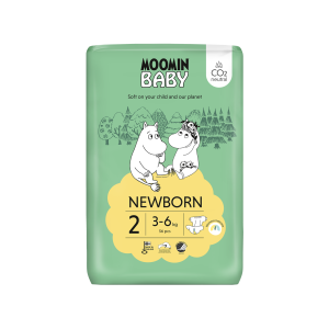 Moomin Baby Βρεφικές Πάνες για Νεογέννητο No2 (3-6kg) 56τμχ